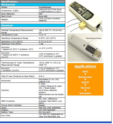Thermometer PLANTSCAN PST200